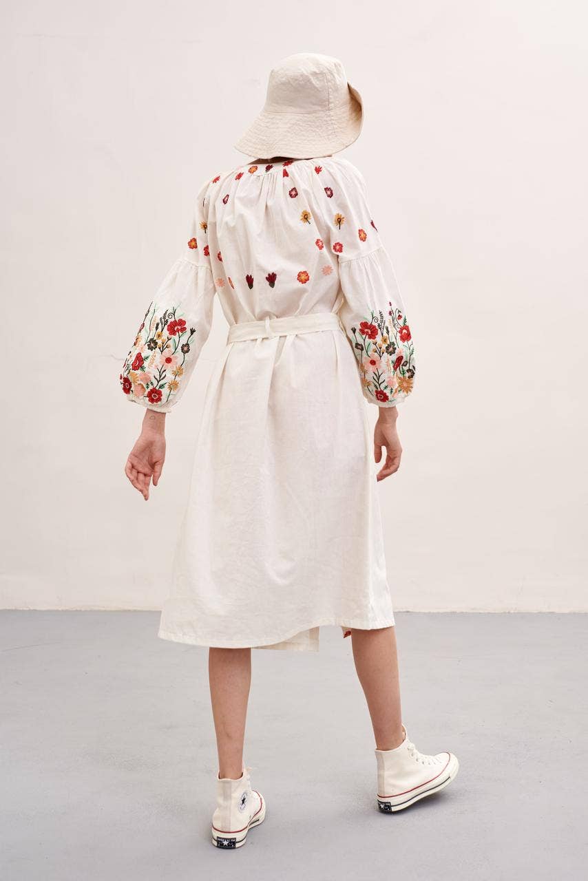 Handmade Originals Ukraine - Wholesale Dress - Women's - Embroidered Dress Spring Flowers7