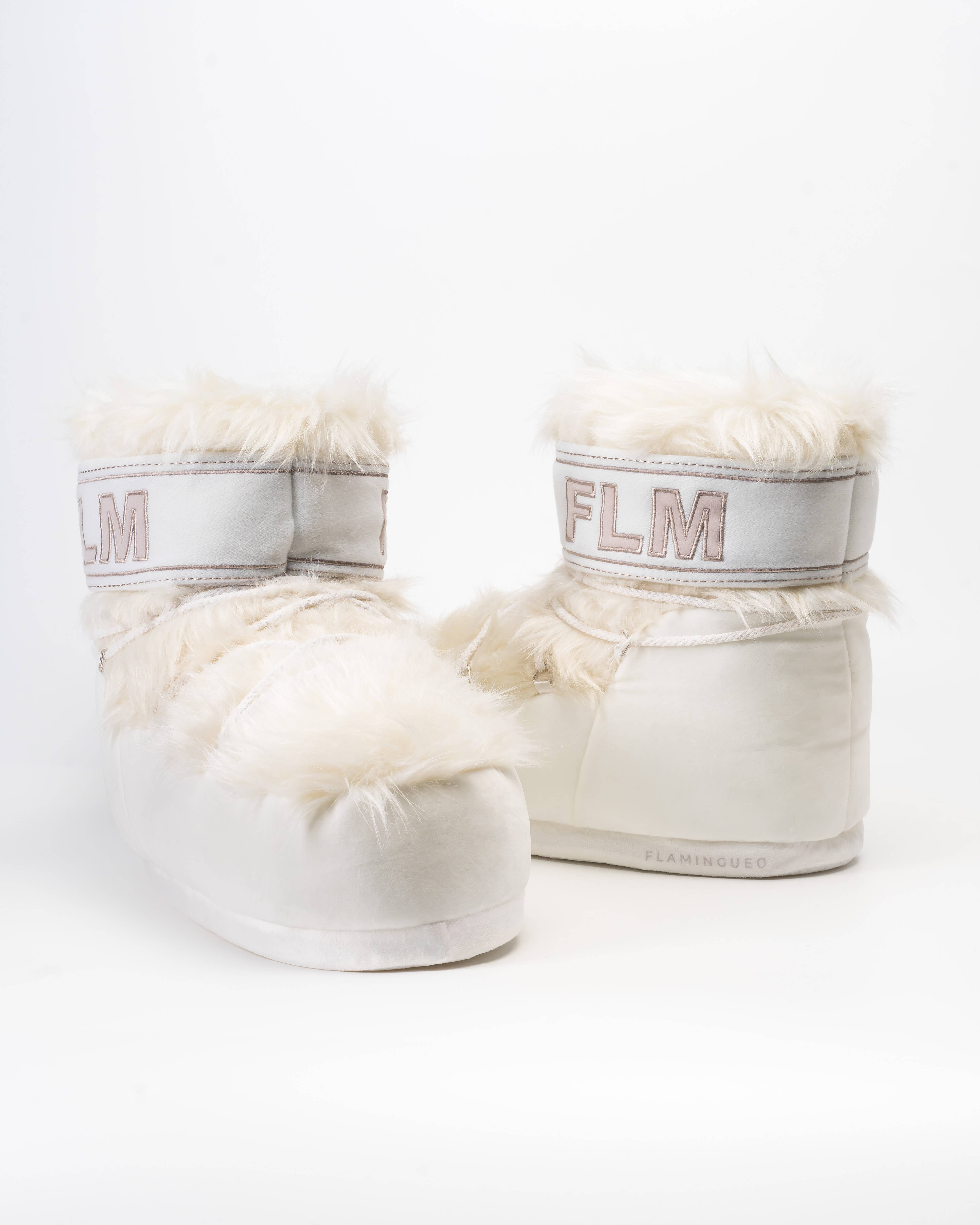 Flamingueo - Vendita all'ingrosso Pantofole - Donna - YETIS scarpe da casa unisex bianche1