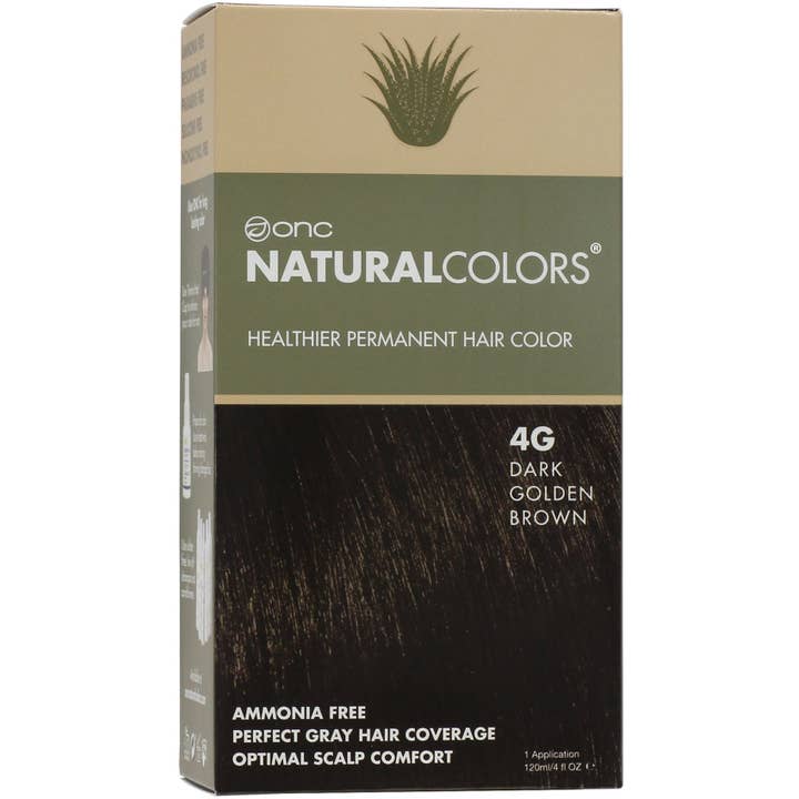 4G Dark Golden Brown Heat Activated Hair Dye With Organic In for wholesale by Organic Natural Colors
