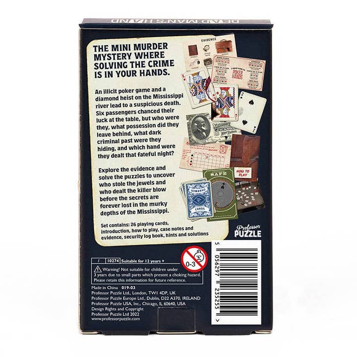Professor Puzzle – wholesale Board game – The Case of the Dead Man's Hand Murder Mystery7
