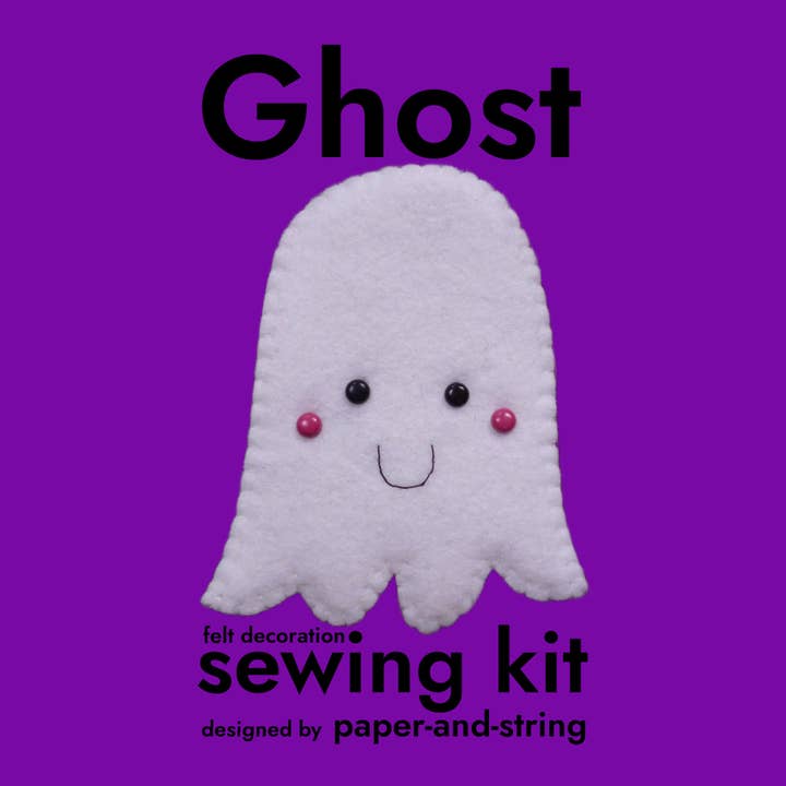 Ghost Felt Decoration Sewing Kit for wholesale by paper-and-string ltd