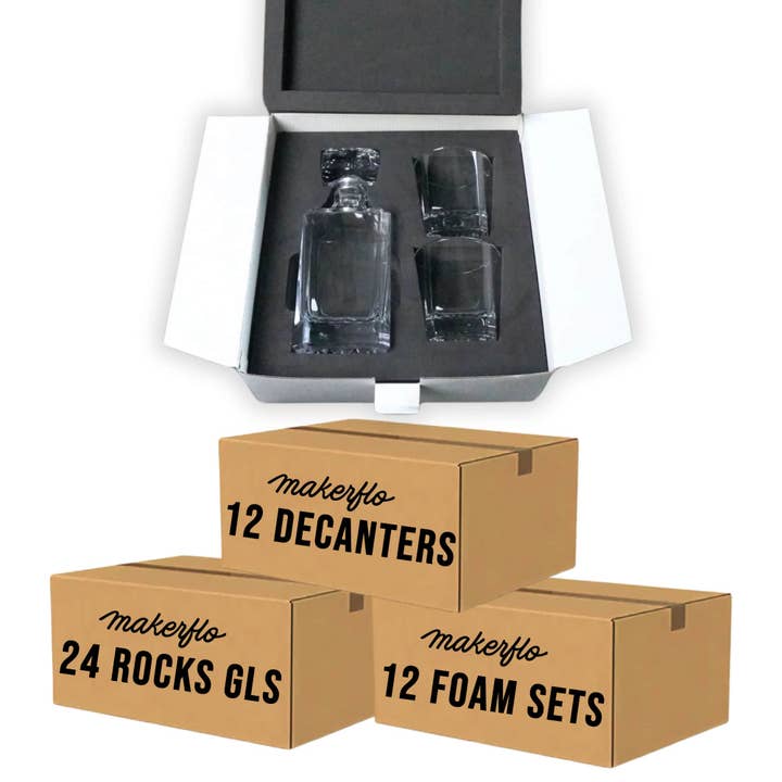 MakerFlo - Wholesale Karaf - Set van 2 Glazen Karaffen8