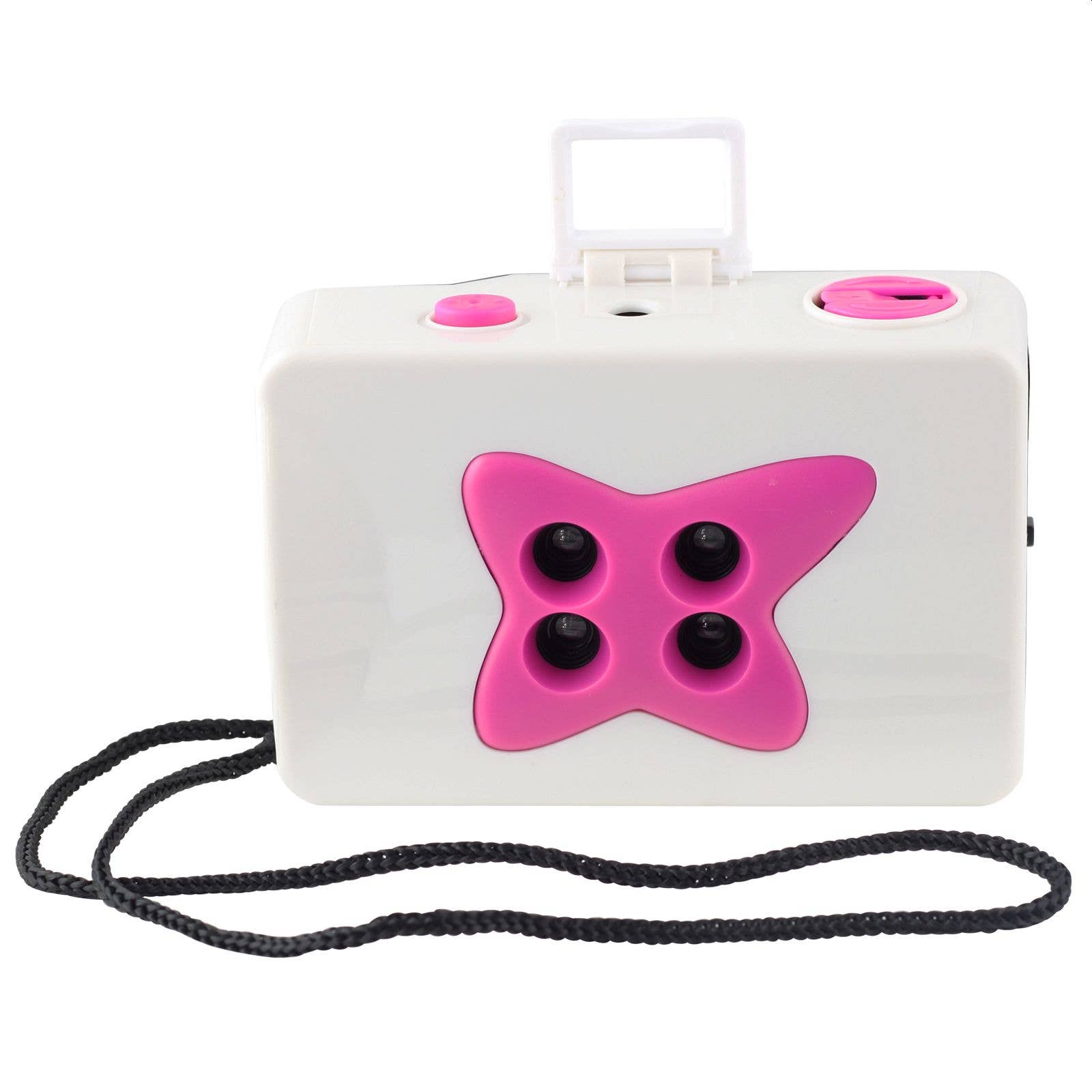 Tribal Trade GmbH – wholesale Classic toy – Kids – 4 lenses 35mm star camera white-pink0