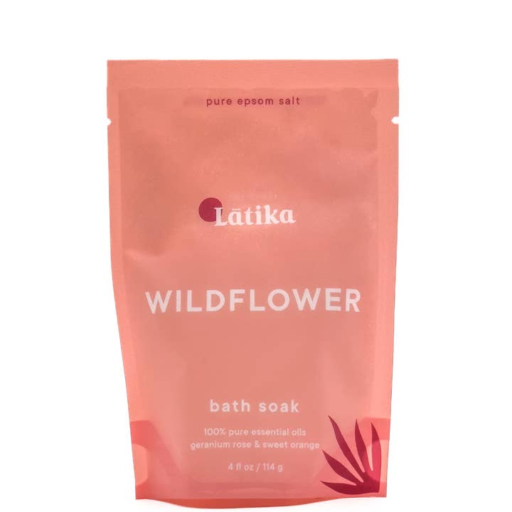 Latika Beauty - Wholesale Bath Soak/Milk - Mother's Day Gift 💗 Epsom Bath Soak - Wildflower 🌸 Pink Red