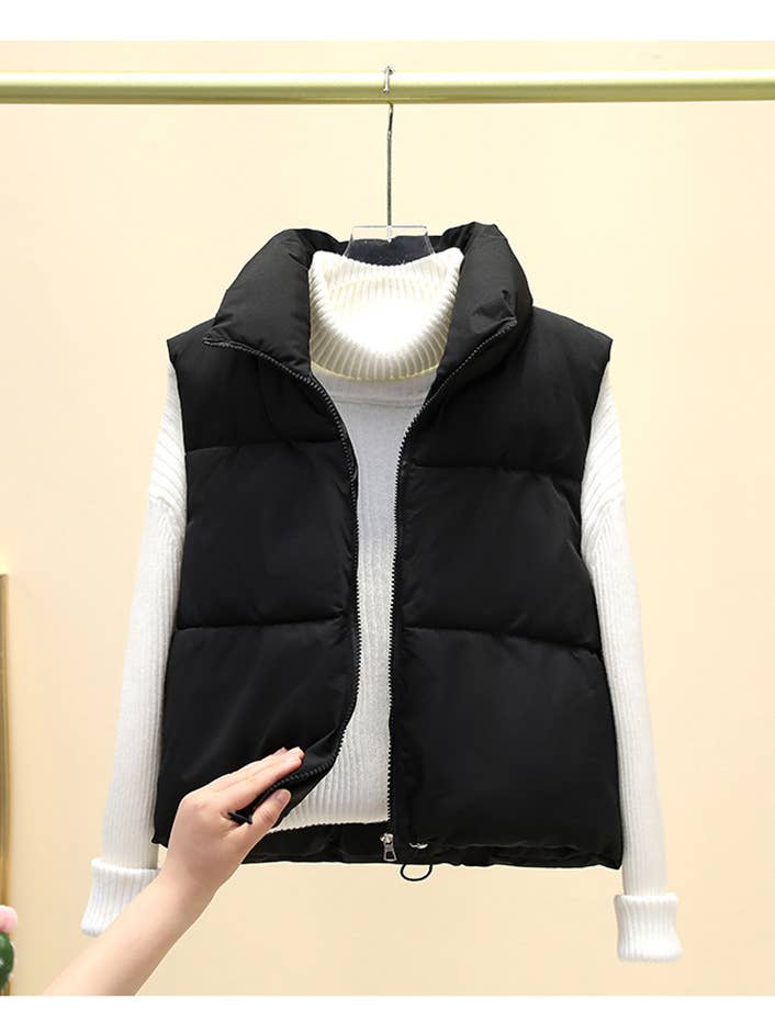 Hope & Sunshine - Wholesale Outerwear Vest - Women's - Sleeveless Drawstring Vest Jacket19