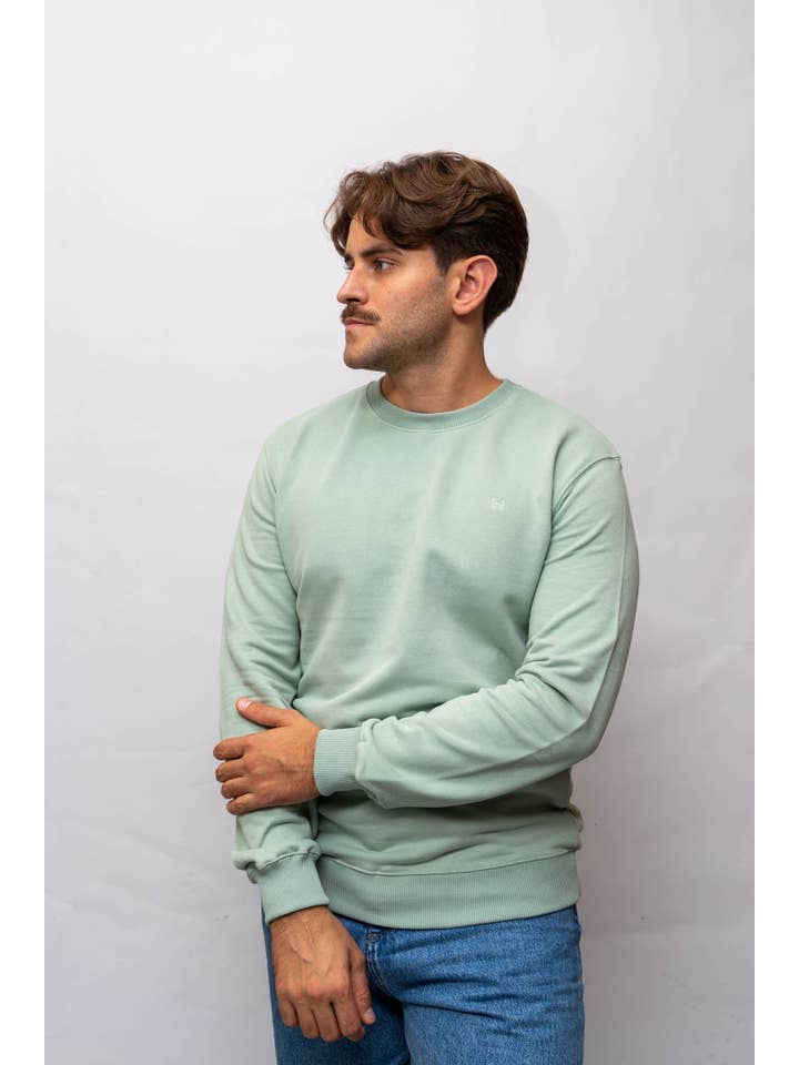 Custi Mikelo: Men's Clothing & Christmas Gifts - Wholesale Sweatshirt - Men's - Peach Touch Sweatshirt | Apple Green1