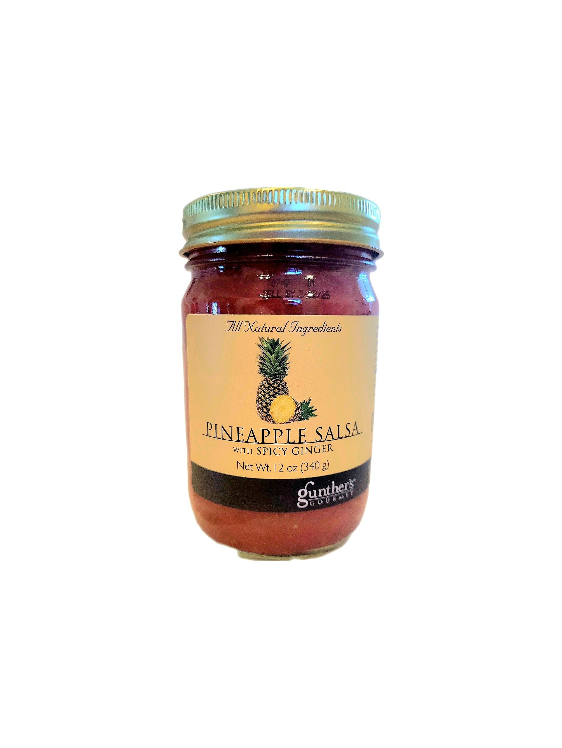 Gunther's Gourmet Groceries, LLC - Vente Salsa - Salsa à l'ananas et au gingembre épicé1