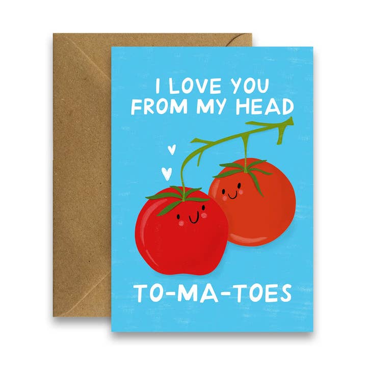 Jag älskar dig to-mat_toes för wholesale av By Claire Schorman