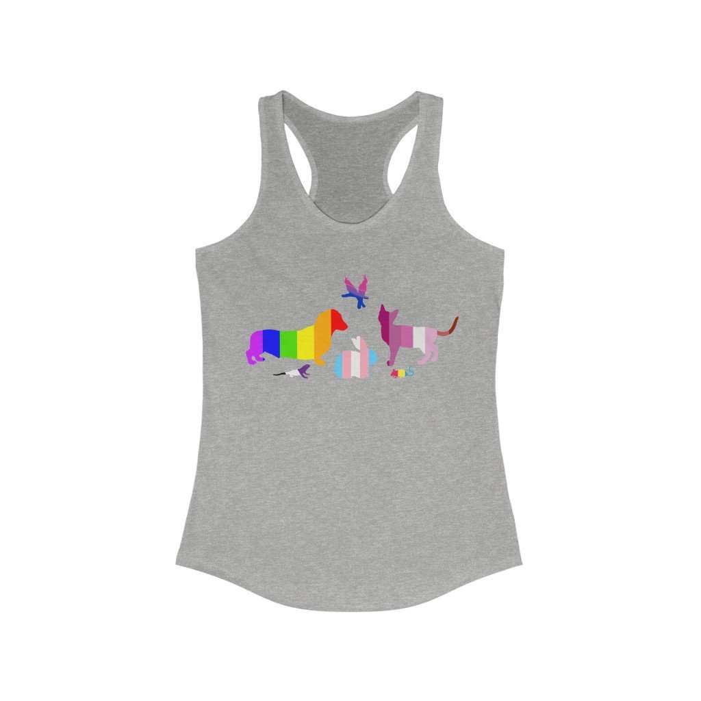 Pink N Paw - Wholesale Tank Top - Women's - Pride Pack - Racerback Tank, Rainbow LGBTQA0