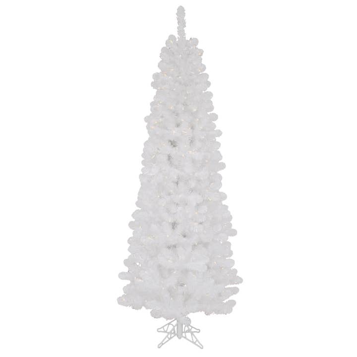 Vickerman 6.5' x 32" White Salem Pencil DuraL 300C for wholesale by Vickerman