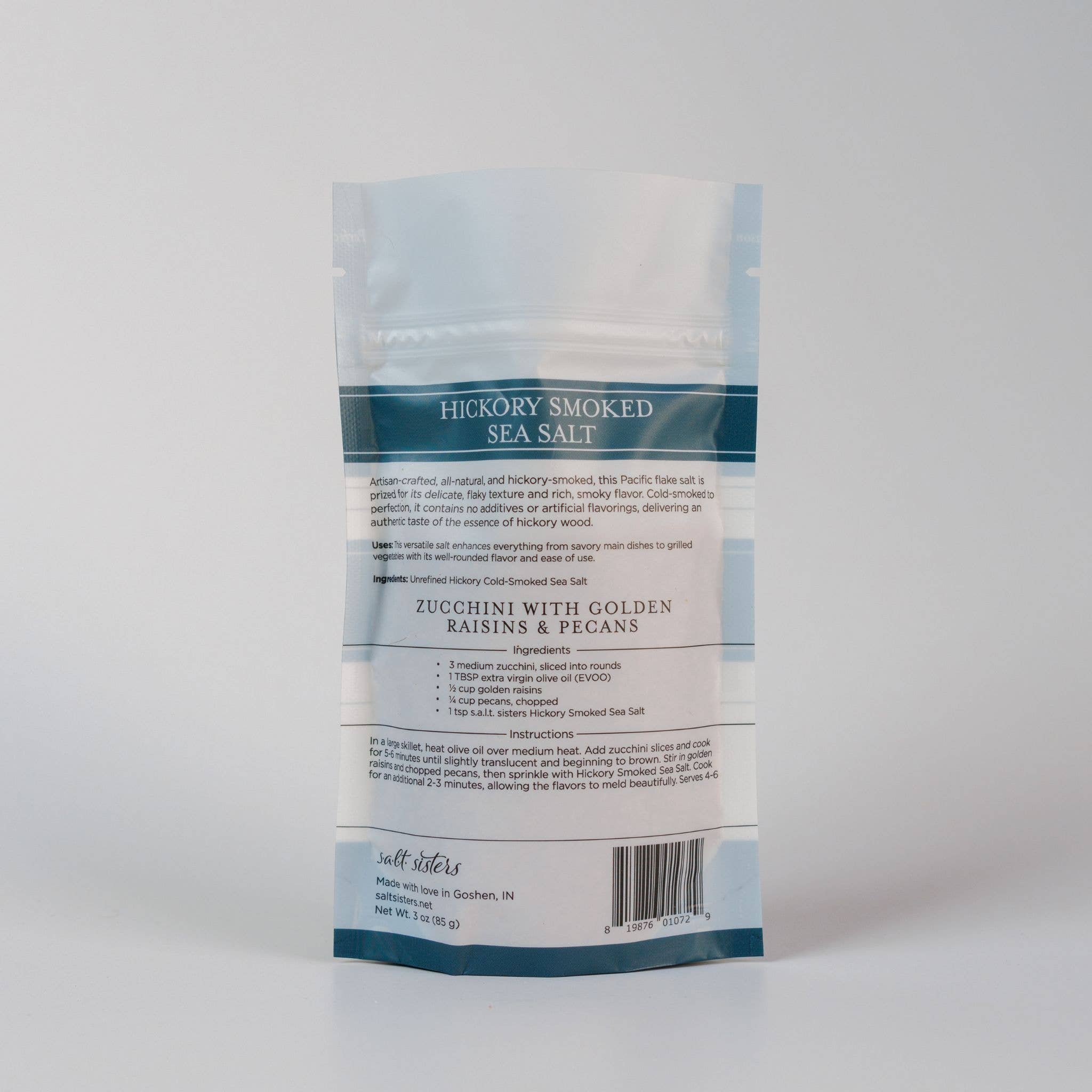 Salt Sisters - Vendita all'ingrosso Sale - Sale marino completamente naturale - Hickory affumicato - 3 oz1