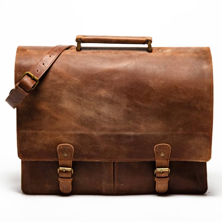 Hides - Wholesale Briefcase - Unisex - Thomas Leather Briefcase