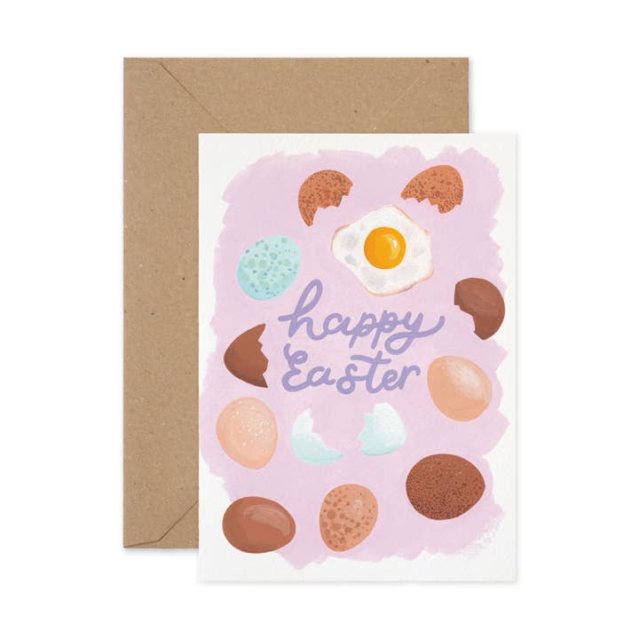 Easter Fried Egg Card for wholesale by Paper Parade Stationers