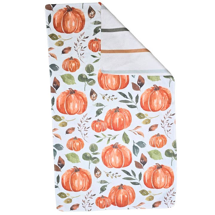 Berry Sweet Towels - Wholesale Tea Towel - Take me to the Pumpkin Patch Microfiber Hand Towel - 18x30"2