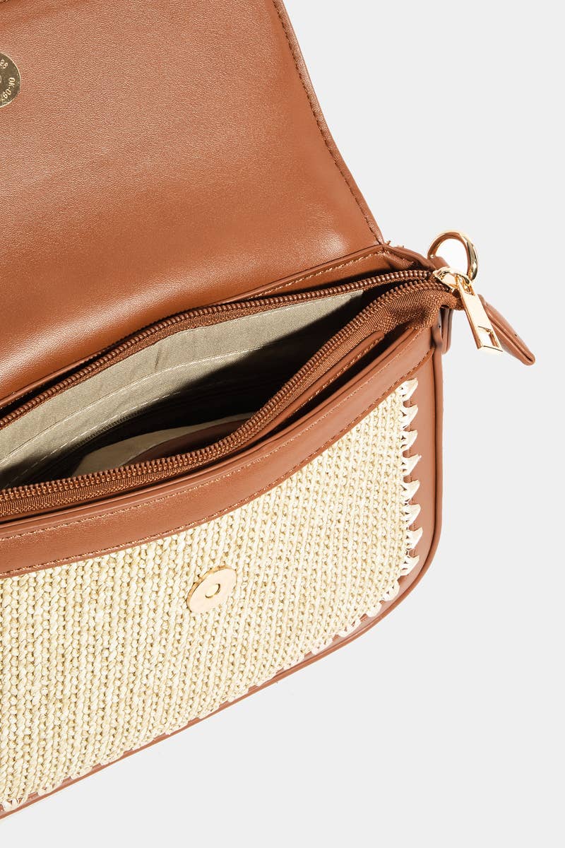 Collections by Fame Accessories - Wholesale Crossbodytas - Dames - Gevlochten Leren Schoudertas9