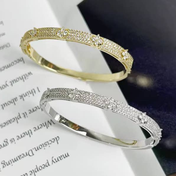 Pulseira de flores gelada por atacado de Glam Bar Bazaar