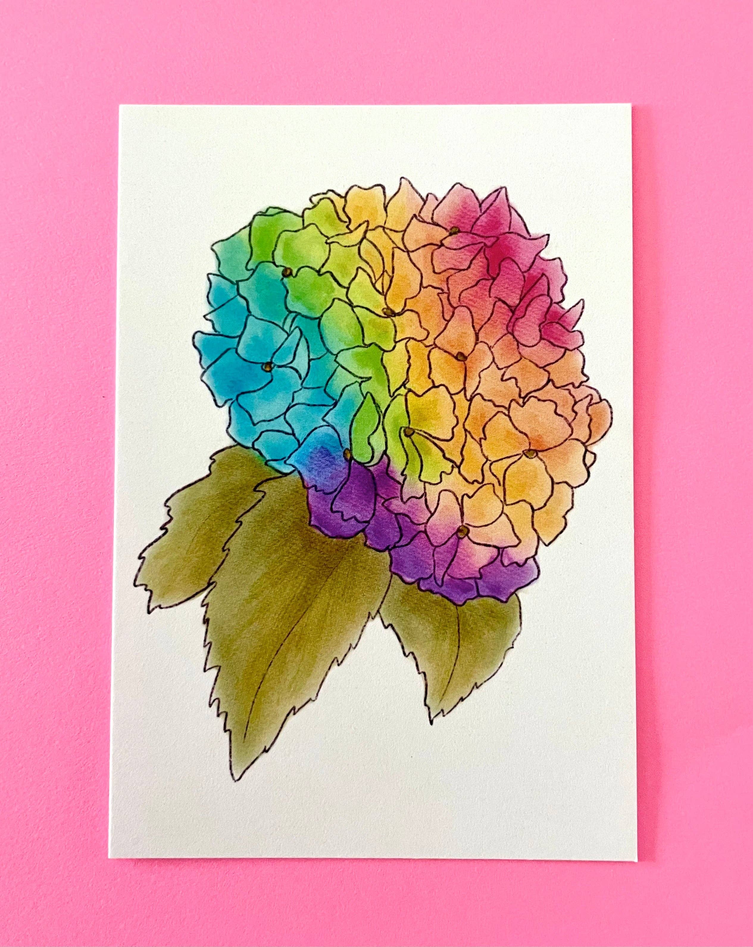 Unruly Wit - Wholesale Stationery/Notecard Set - Rainbow Flower Mini Cards11