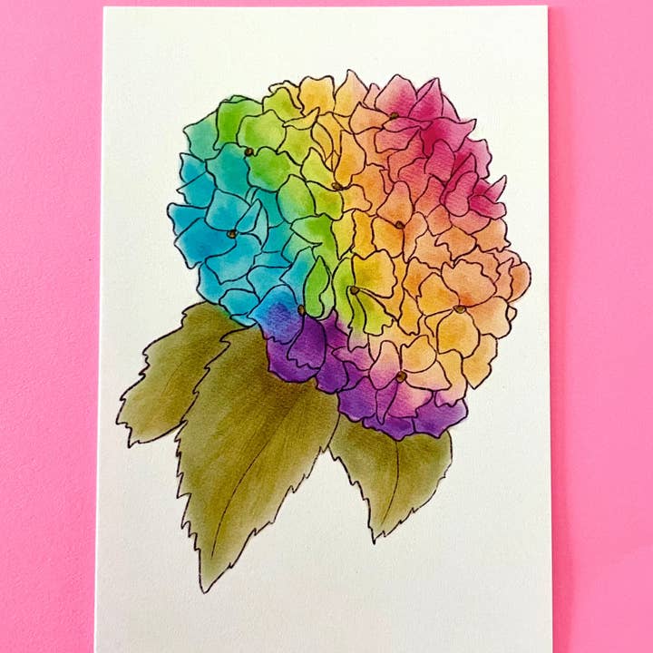 Unruly Wit - Wholesale Stationery/Notecard Set - Rainbow Flower Mini Cards11