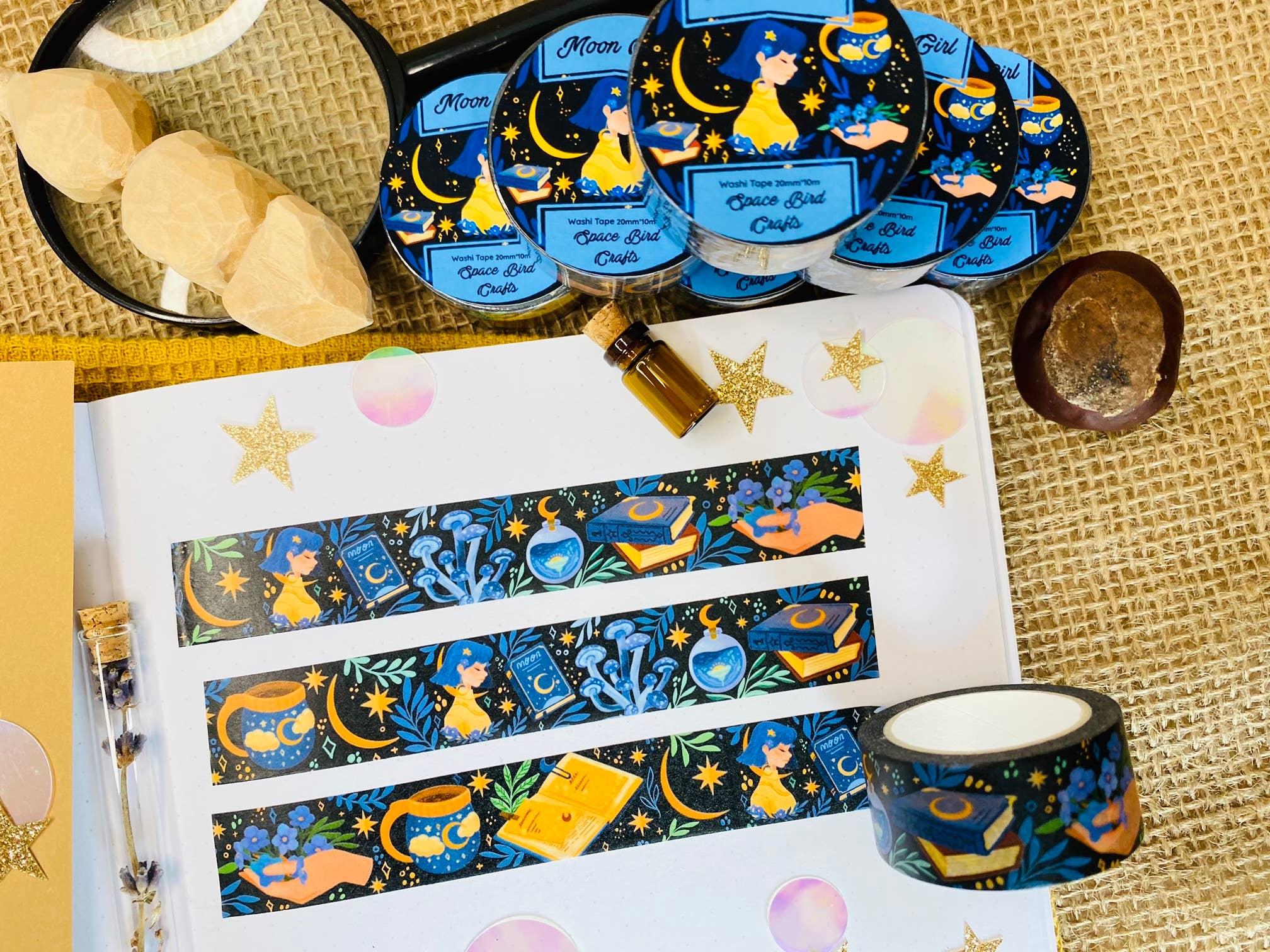 Split Moon Studios - Wholesale Washi Tape - Moon Girl Washi Tape - Cute Washi Tape- Washi Tape5