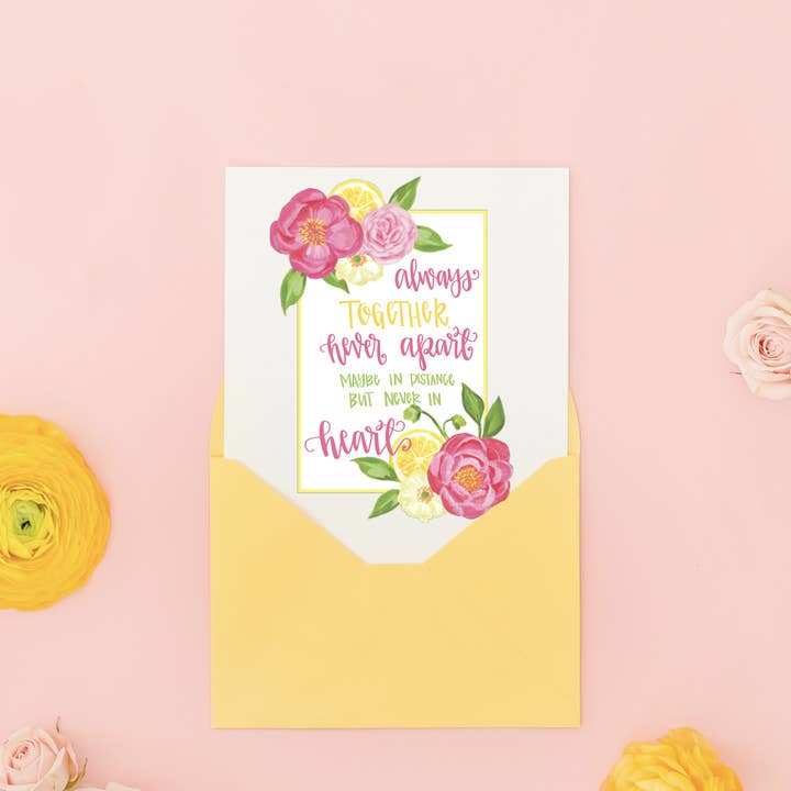 Together in Heart Greeting Card Set for wholesale by The Redheaded Camel