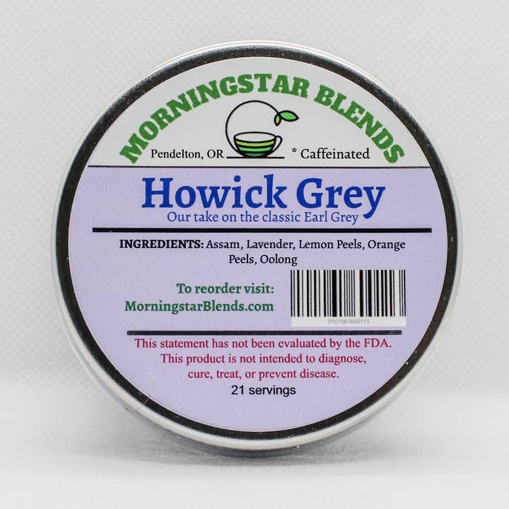 Howick Grey - Caffeinated Tea - Artisanal Blend - No Oils for wholesale by Morningstar Blends