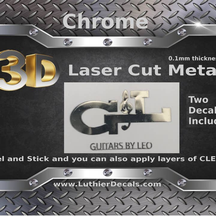 Adesivo per chitarra G&L, con paletta in metallo, per restauro, modello M67 per la vendita all'ingrosso da parte di Luthier decals