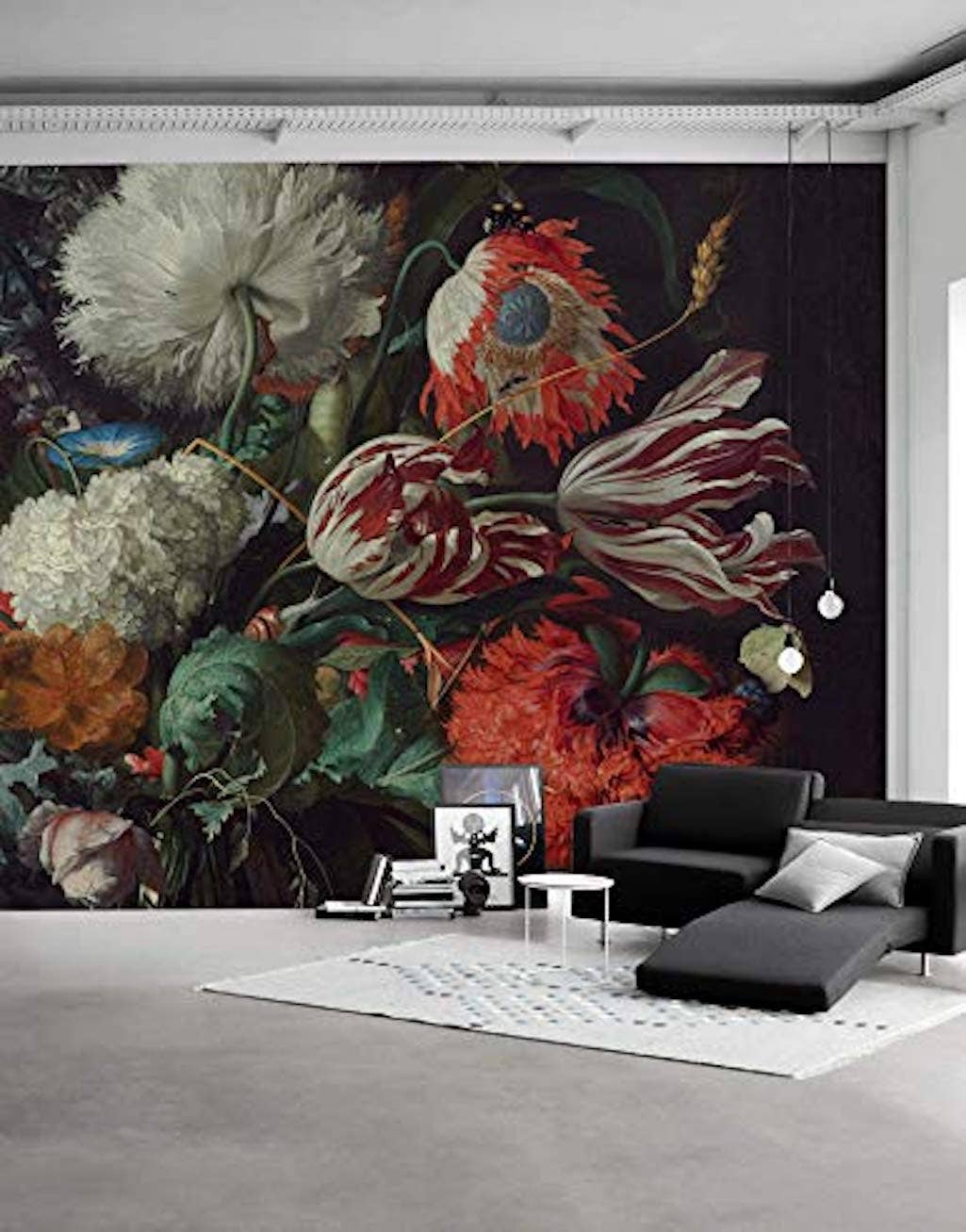 GK Home Decor - Wholesale Wallpaper - Red Tulip Flower Floral Removable Wallpaper1