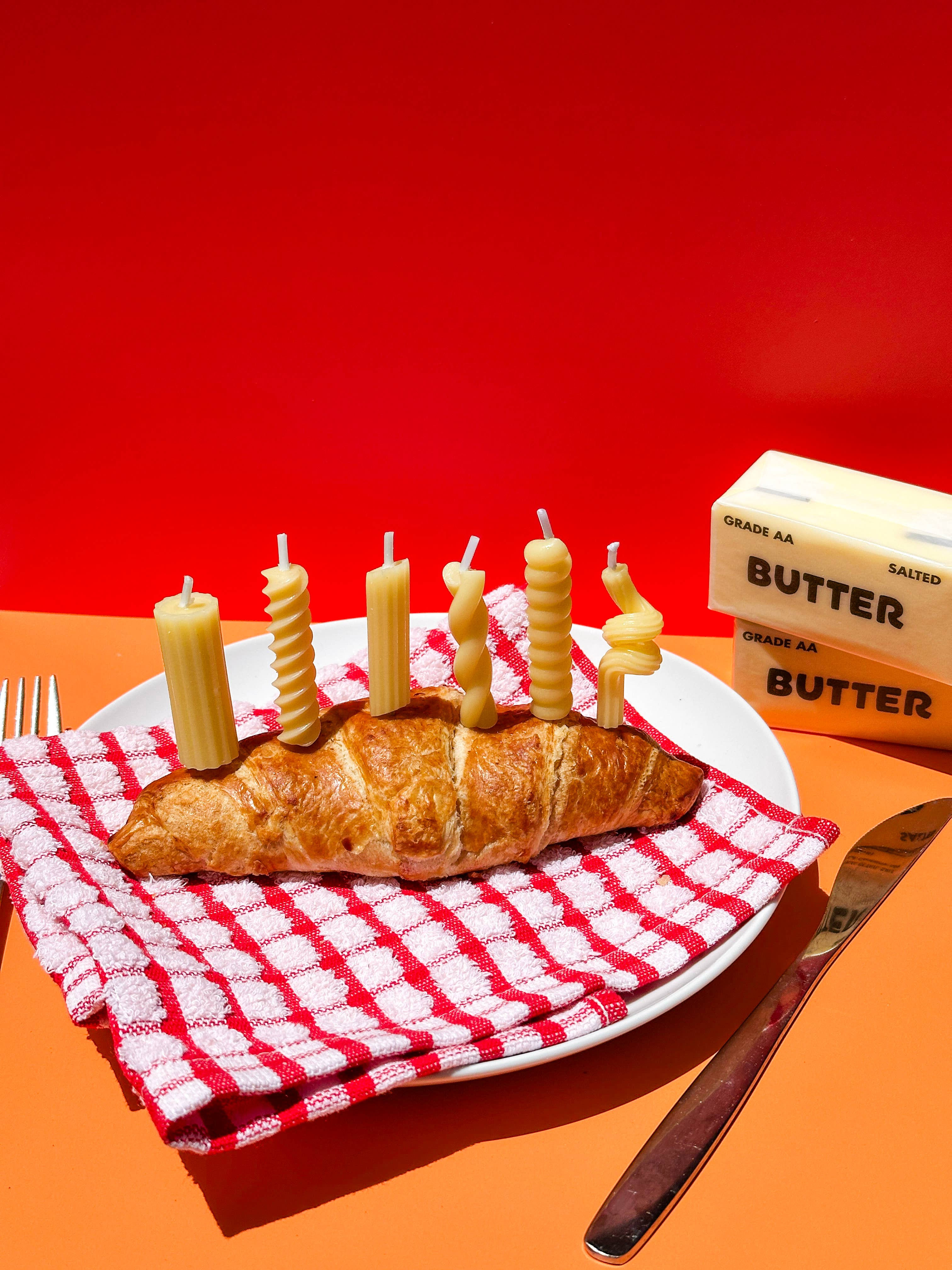 Fred & Friends - Wholesale Cake Candle - PASTA PARTY Noodle Candles - Set of 62