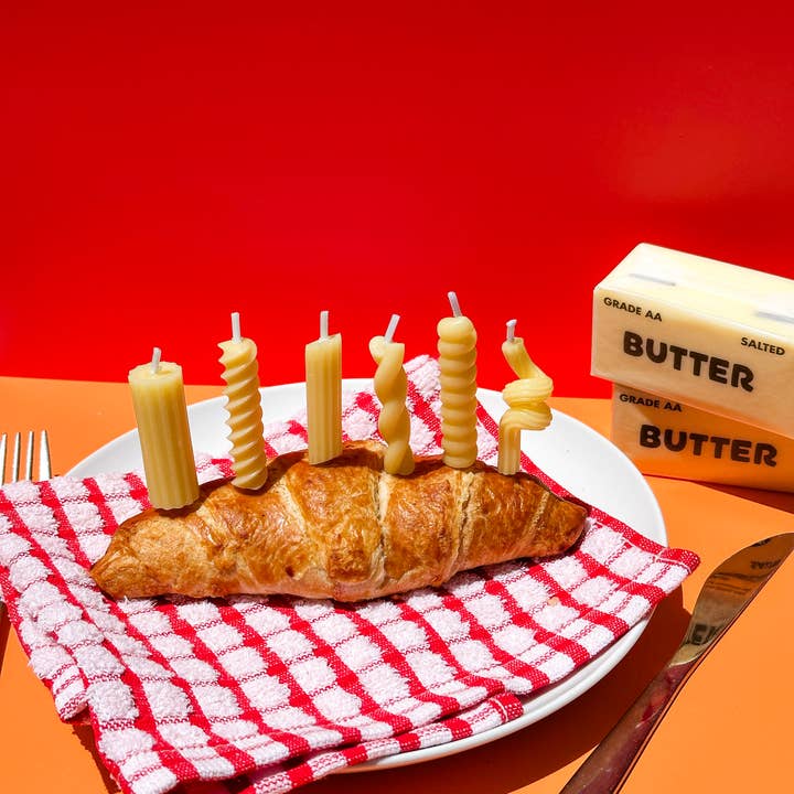 Fred & Friends - Wholesale Cake Candle - PASTA PARTY Noodle Candles - Set of 62