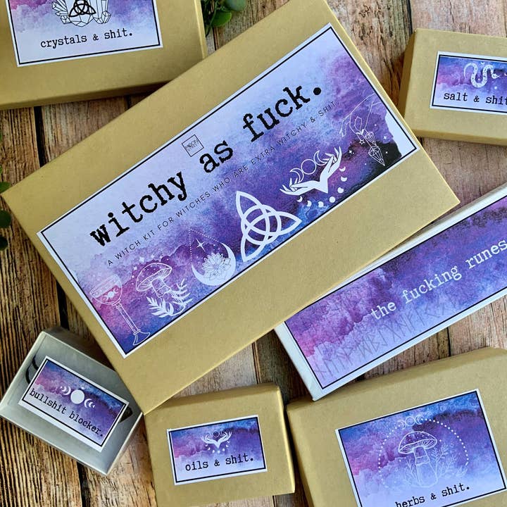 Moon Street Kits - Wholesale Meditation Supplies - Witchy As Fuck Witchcraft Kit For Beginners