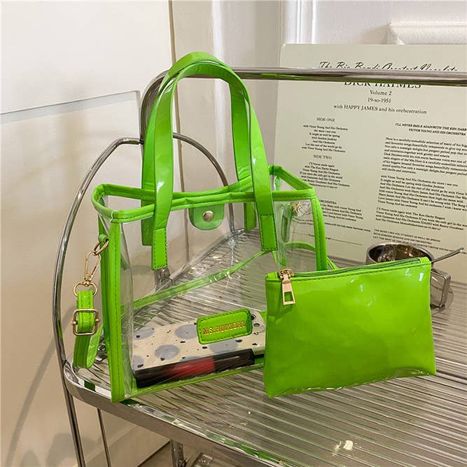 UNISHE - Wholesale Crossbody Bag - Women's - Clear PVC Crossbody Tote Bag MOQ 3pcs ZK17085