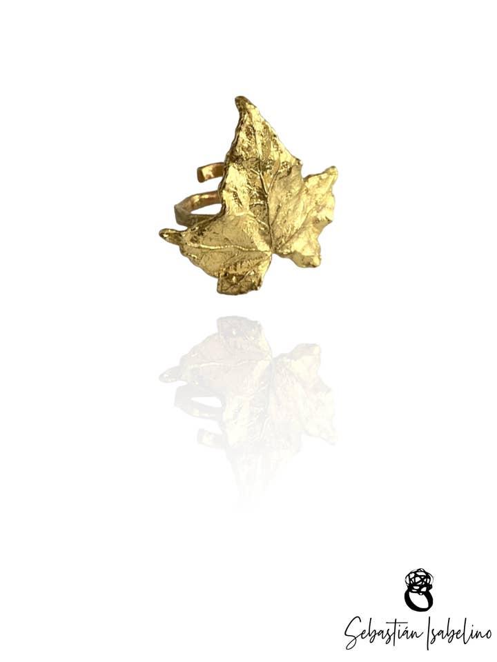 Ring FLORA murgröna blad - justerbar för wholesale av Sebastián Isabelino