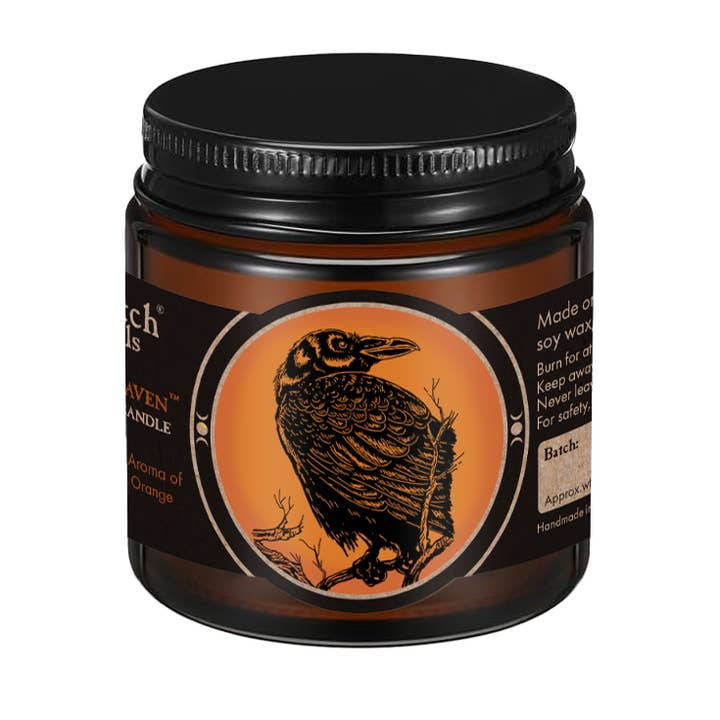 Vela de cera de soja con mecha de algodón - Quoth the Raven (85 g) para venta al por mayor de Sea Witch Botanicals