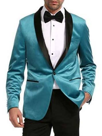 Ferrecci - Wholesale Blazer - Men's - Ferrecci - Enzo Men's Velvet Slim Fit Shawl Tuxedo Blazer64