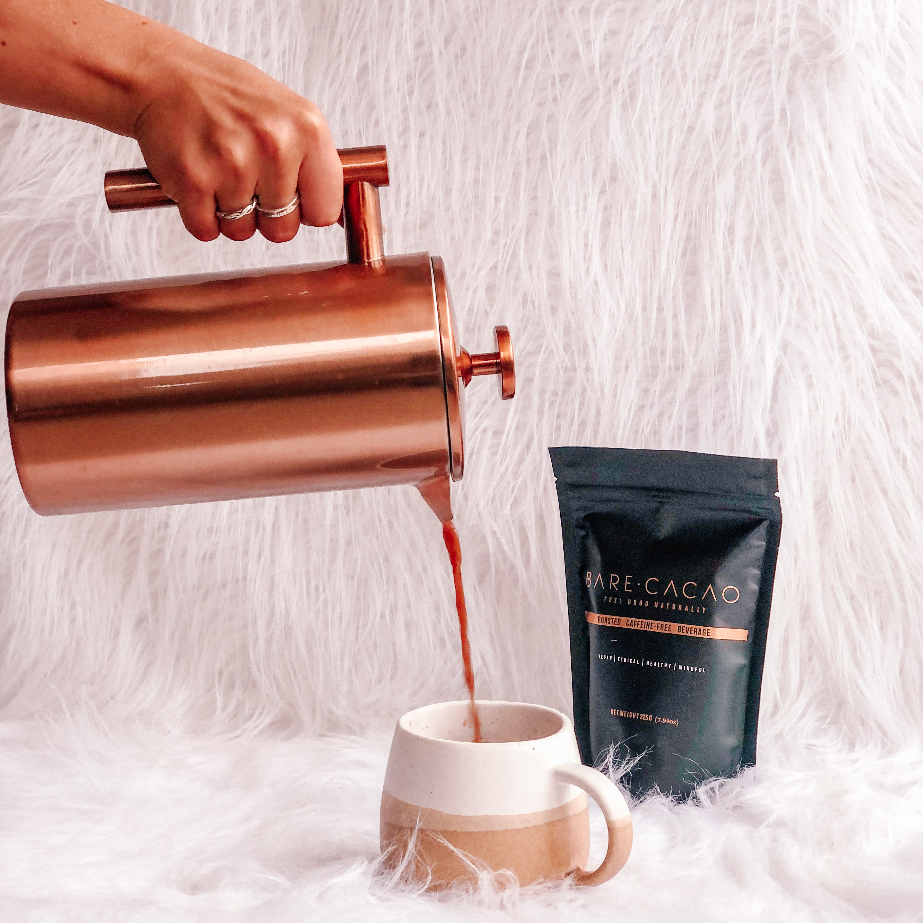 Bare Cacao - Venta al por mayor Café molido - Cacao Puro - alternativa al café 225g4