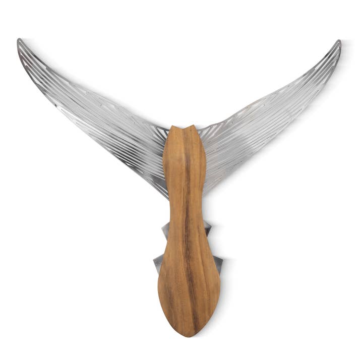 Tuna Tail (Stainless Steel and Suar Wood) for wholesale by Copper Art