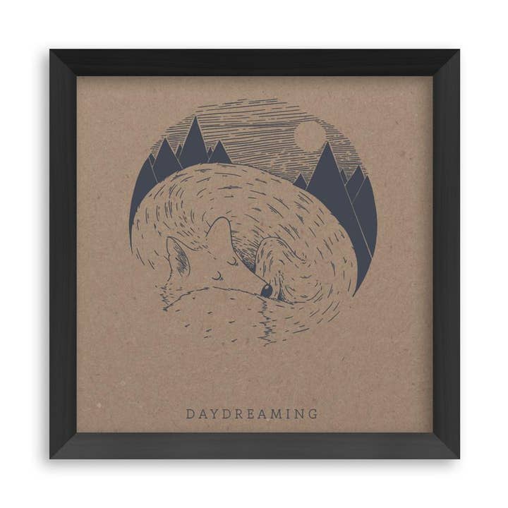 Volpe da sogno ad occhi aperti - 20x20cm per la vendita all'ingrosso da parte di Studio Zum Heimathafen