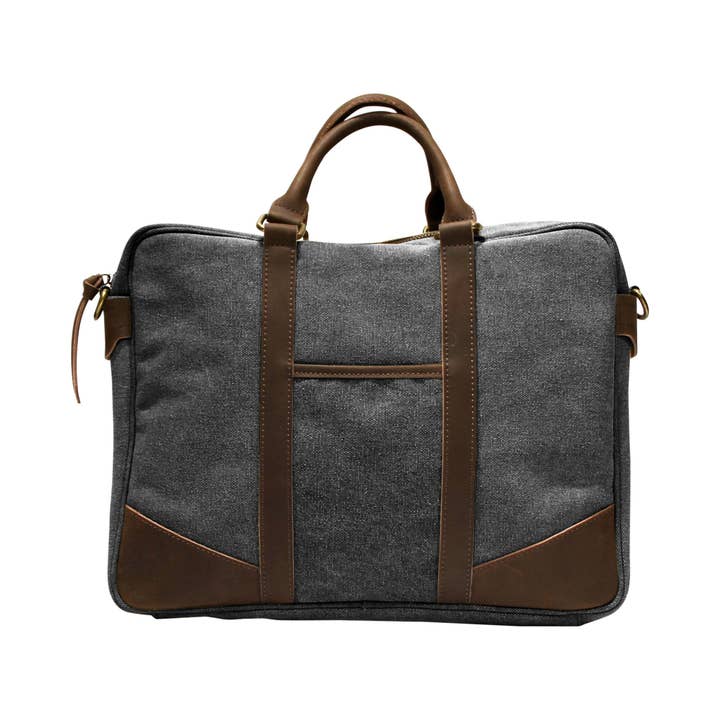 ZEDE PARIS - Wholesale Laptop Bag - Unisex - ARTS-ET-METIERS - Canvas and leather laptop bag52