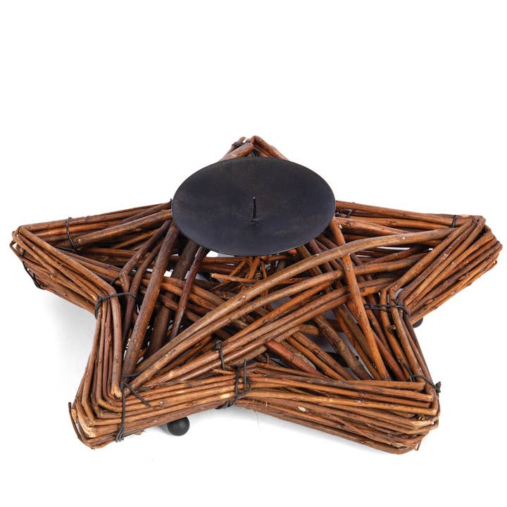 STAR WLW/METAL CANDLE STAND for wholesale by Willow Group