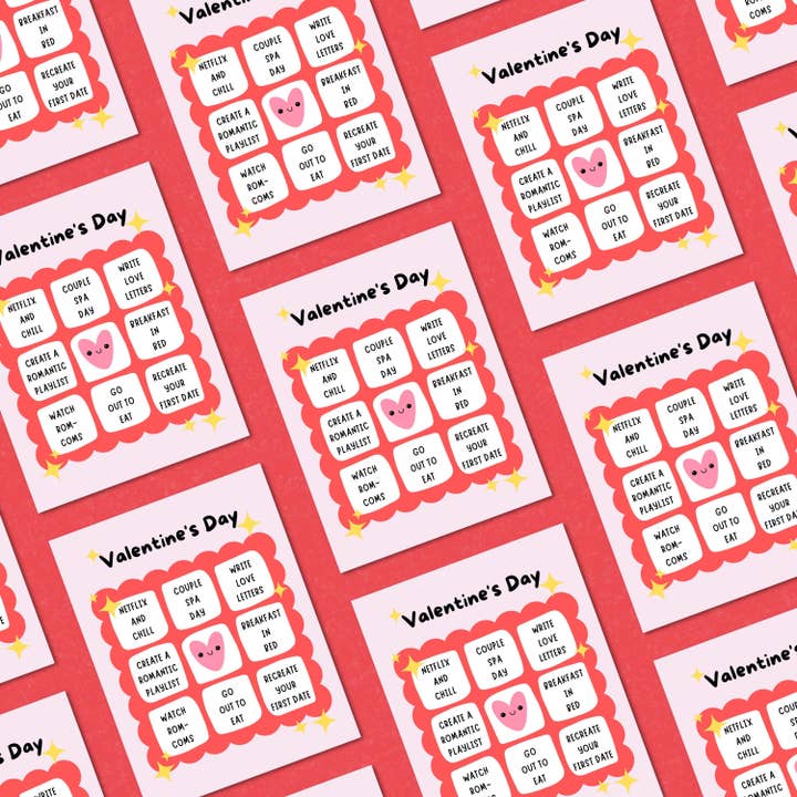 Feira Pop – wholesale Alla hjärtans dag-kort – Alla hjärtans dag-kort med bingospel2