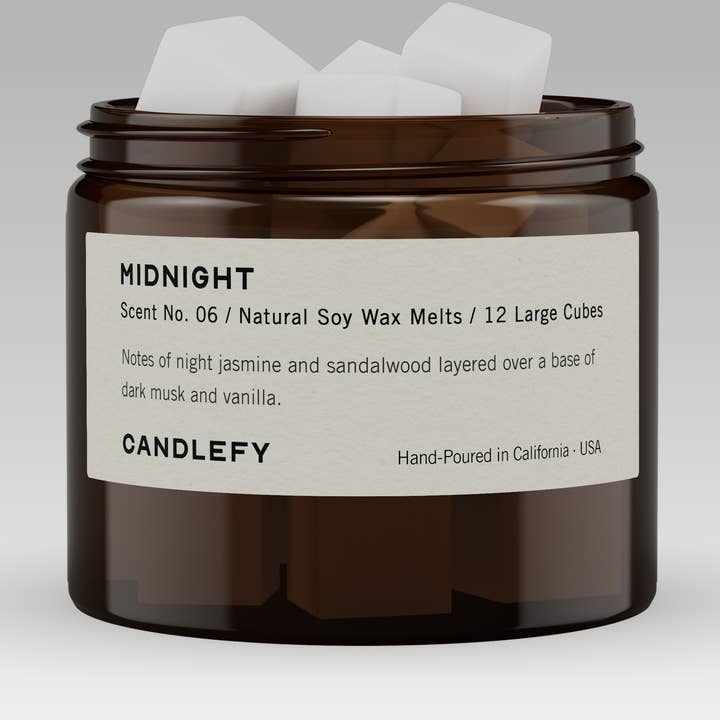 Midnight Sojavaxsmältor · 12 XL-kuber · Stark doft för wholesale av Candlefy