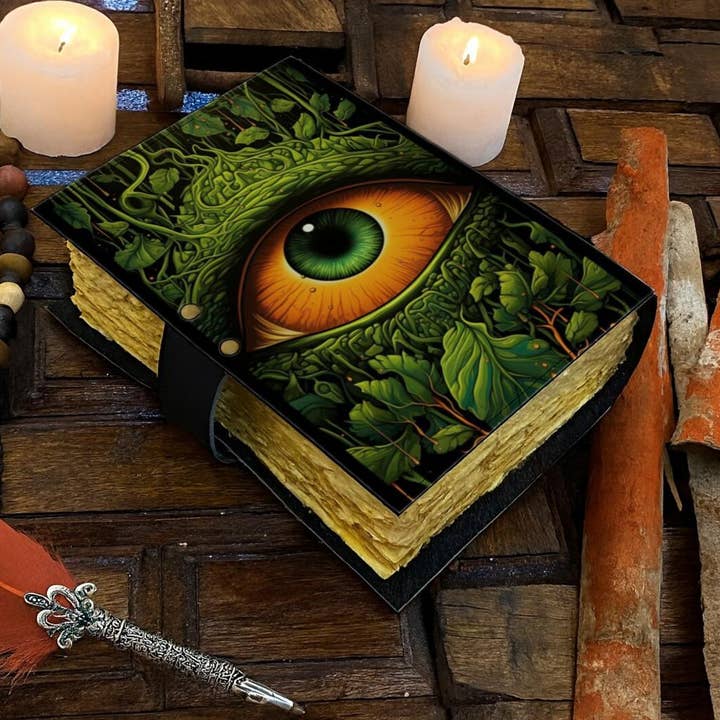 MNM HANDICRAFTS - Wholesale Journal/Diary - Eye Large Blank Leather Journal Book of Shadows Grimoire2