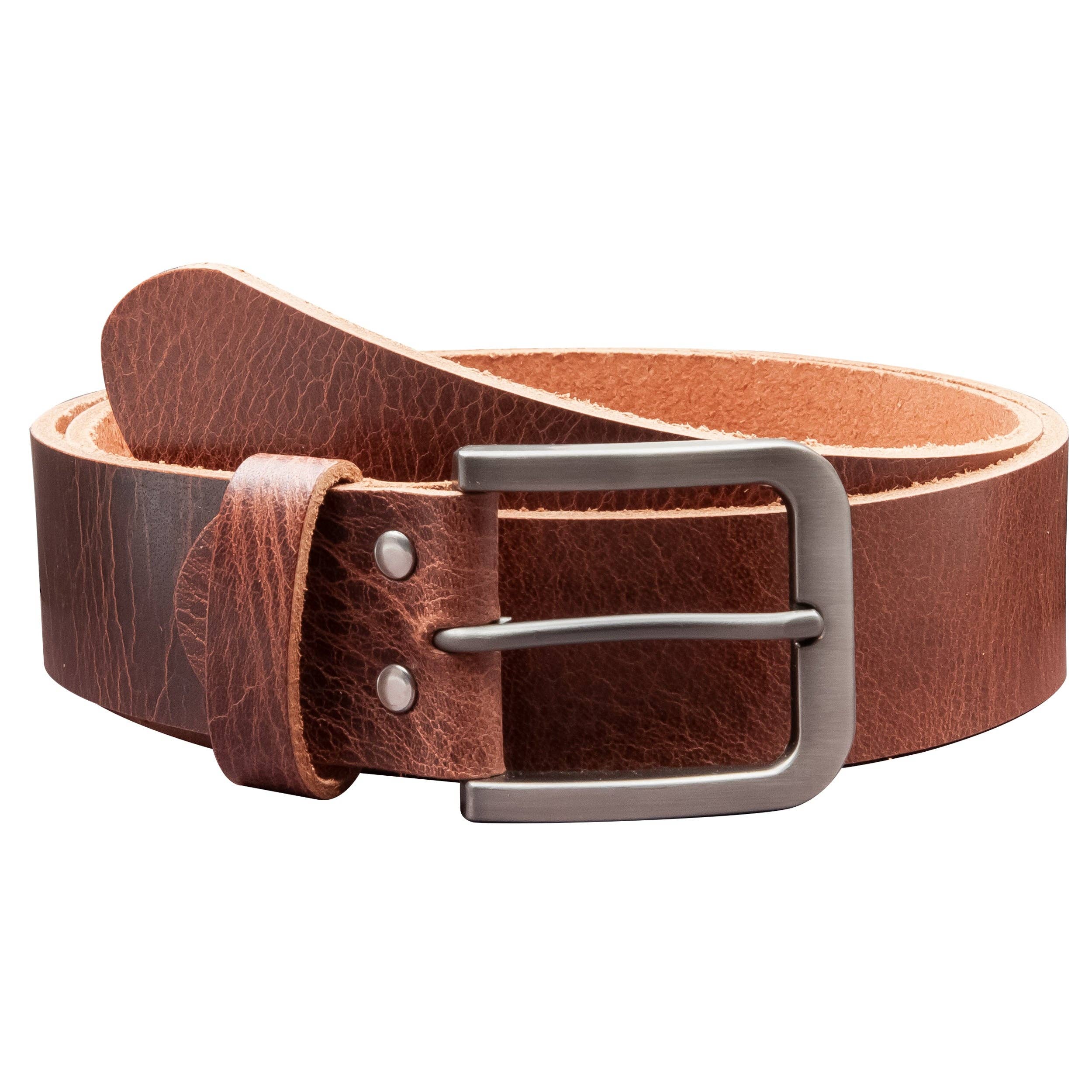 A-Venten GmbH - Vendita all'ingrosso Cintura - Unisex - Cintura da 40 mm prodotta in Germania EH520-RL-marrone scuro2