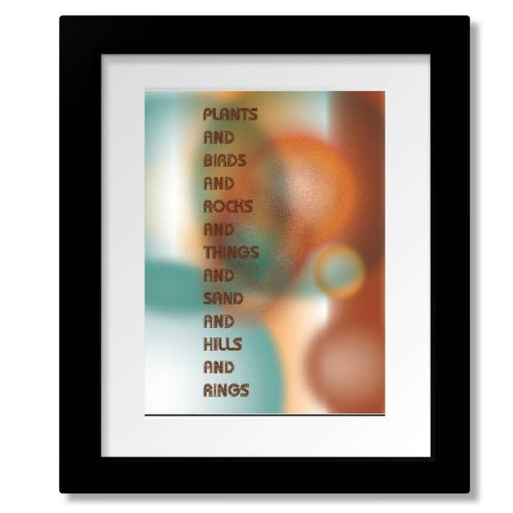 Horse With No Name d'America Band - Impression artistique de paroles de chansons pour la vente par Song Lyrics Art