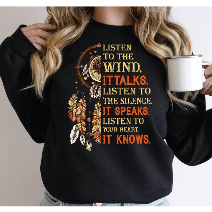 Native American Sweatshirt,Indian Proverb Shirt X086 for wholesale by MAYA TX