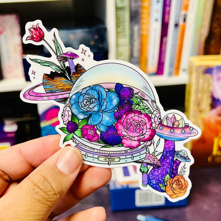 Celestial Gardens Vinyl Sticker for wholesale by The Oracle's Haven