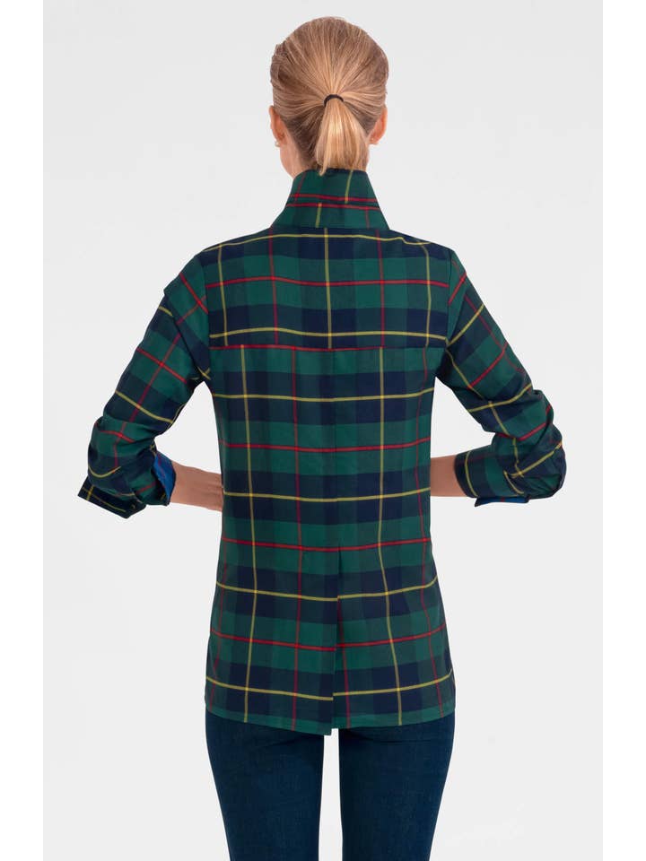 Green Multi Comfy Cozy Shirt - Plaidly Cooper for wholesale on Faire