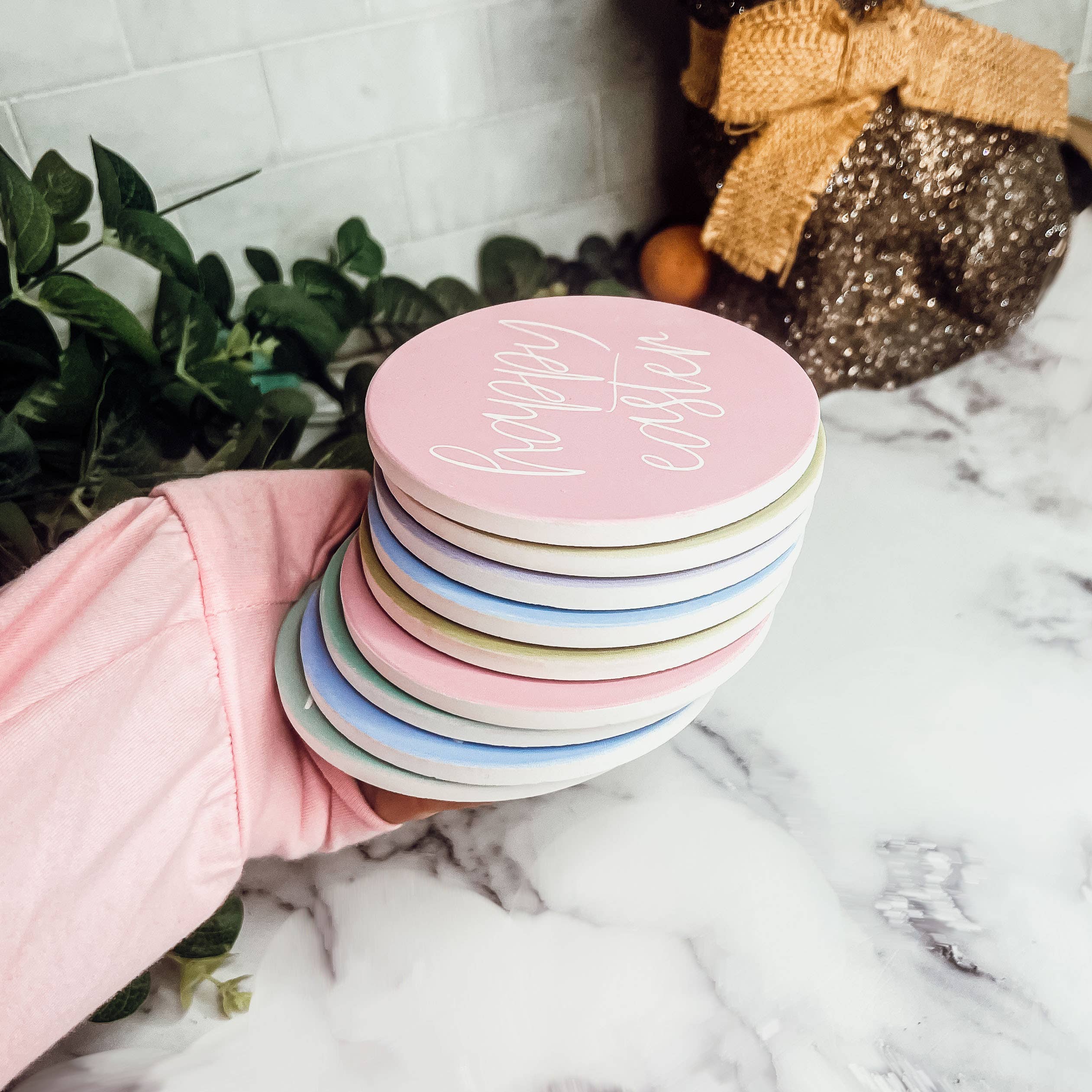 Gia Roma - Wholesale Onderzetters - Unieke cadeaus voor hem + haar grappige, keramische onderzetter humorsets24