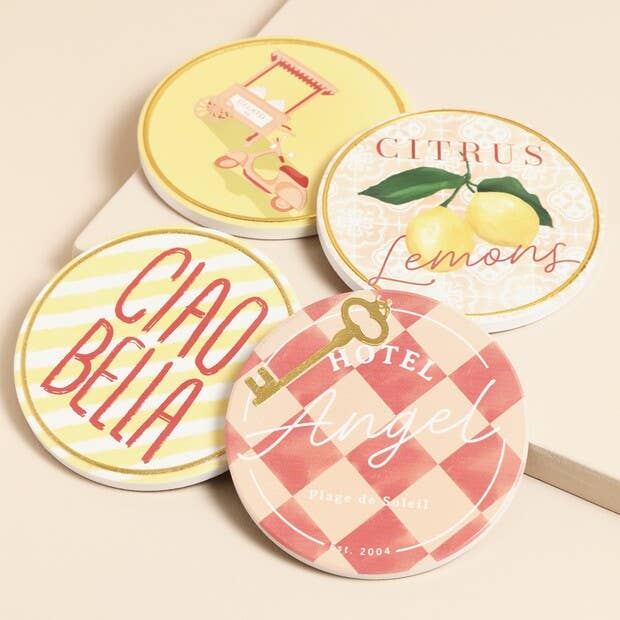 Lisa Angel - Wholesale Coasters - Set of 4 Hotel Angel Coasters0