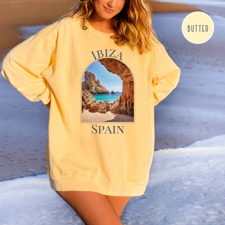 Ibiza Spain Comfort Colors® Sweatshirt for wholesale by CindyL Boutique